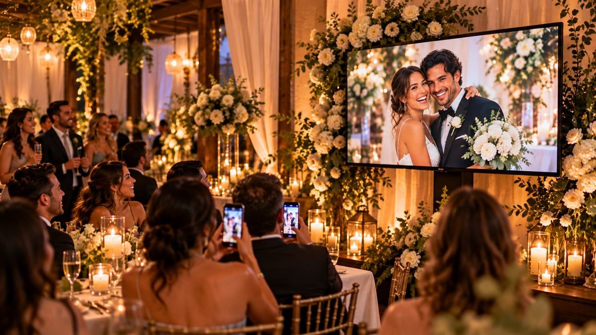 What a great wedding wall looks like